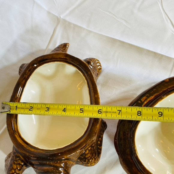 1970s Ceramic Tortoise  Turtle Art Pottery Trinket Box - Picture 6 of 8